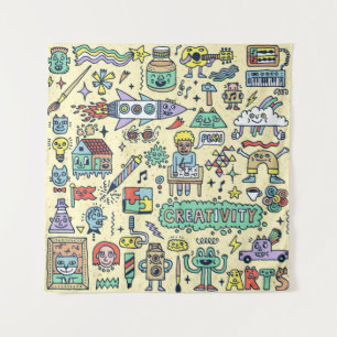 Tenture Activités de créativité Drôle Drôle Dodle jeu de d