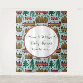 Tenture Adventure Await : Camper Baby Boy Shower