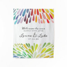 Affiche de mariage arc-en-ciel