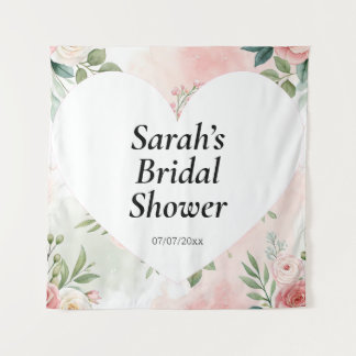 Tenture Affiche de mur de douche de mariage personnalisée