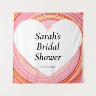 Tenture affiche murale wedding shower personnalisée