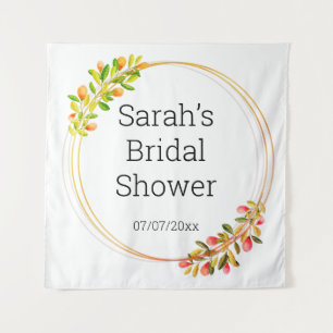 Tenture affiche murale wedding shower personnalisée