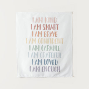 Tenture Affirmations arc-en-ciel pour décors de crèche pou