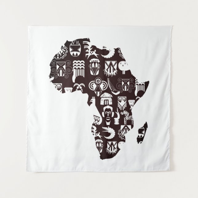 Tenture Africa map (Devant)