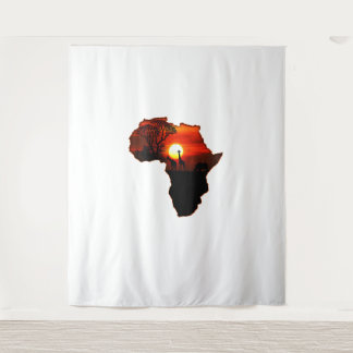 Tenture Afrique T Carte Chemise De L'Afrique Le Soleil Sud
