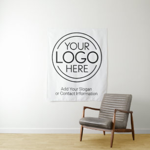 Tenture Ajouter Votre Logo Entreprise Moderne Minimaliste
