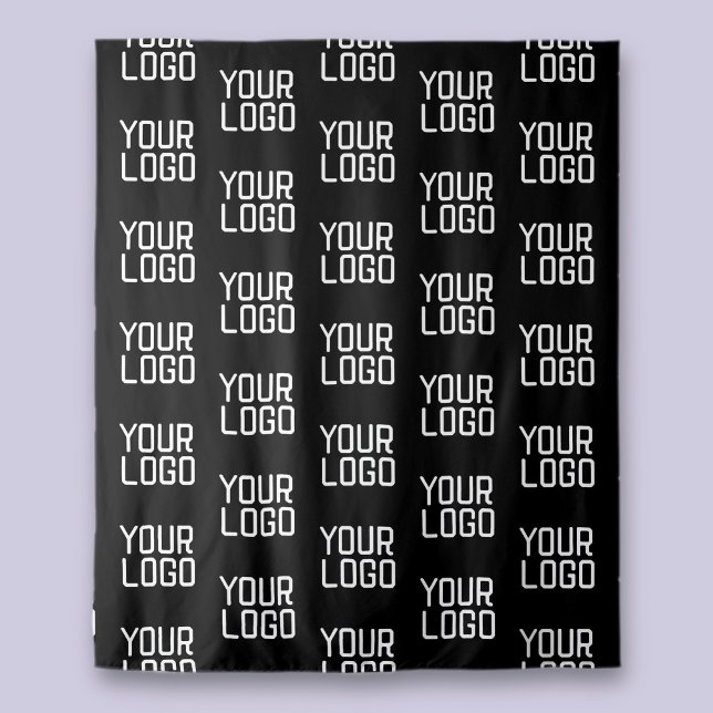 Tenture Ajouter votre logo Répéter Motif Modèle modifiable (Créateur téléchargé)