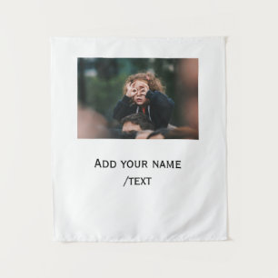 Tenture ajoutez simplement votre texte de photo enfants dr