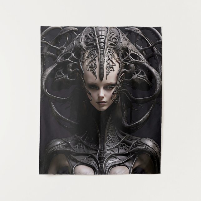 Tenture Alien reptilien effrayant (Devant)