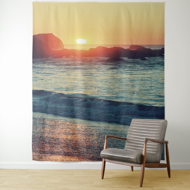 Tenture Alors que le soleil se couche...... (En situation)