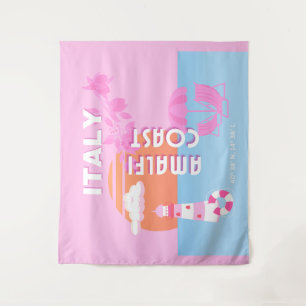 Tenture Amalfi Coast Travel Art, Preppy Travel, Rose