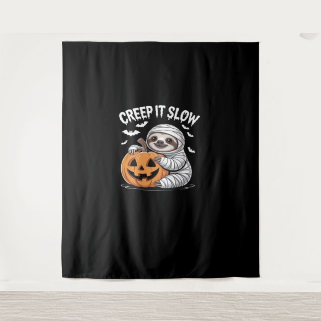 Tenture Amateurs de fentes mignonnes Drôle Halloween Citro (Devant)