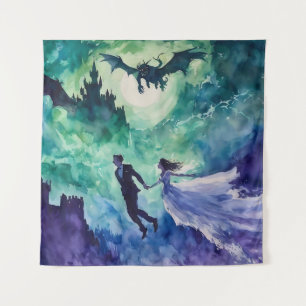 Tenture Amateurs de vol - Peinture aquarelle