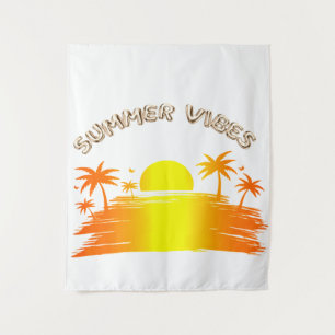 Tenture Ambiance estivale Graphiques de plage tropicale au