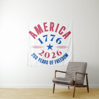Tenture AMERICA 1776 2026 250 years freedom anniversary