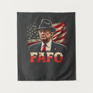 Tenture Américain Donald Trump FAFO USA Drapeau patriotiqu