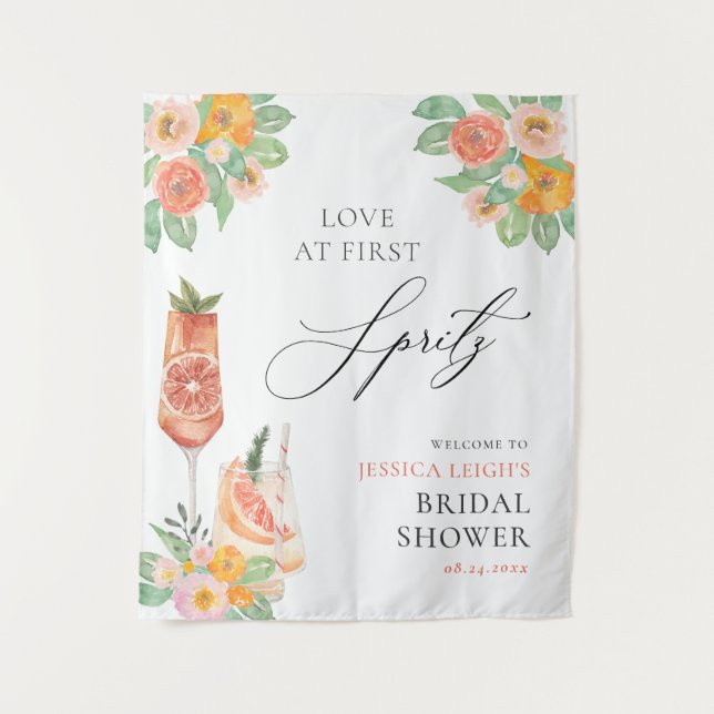 Tenture Amour au Premier Spritz Cocktail Clair Fête de Mar (Devant)