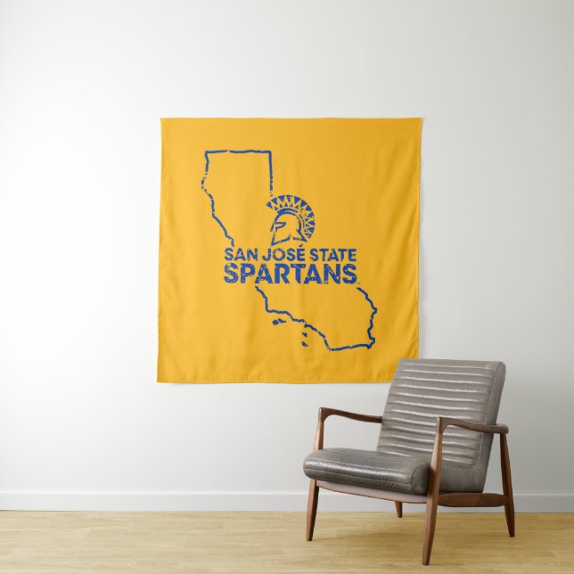 Tenture Amour de Spartans d'état de San Jose (En situation)