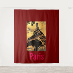 Tenture Amour & Romance Ville de Paris Tour Eiffel France