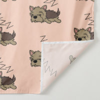 Amoureux de chien Terrier du Yorkshire endormi ZZZ
