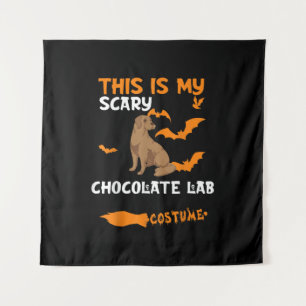 Tenture Amoureux des chiens C'Est Mon Costume De Laborat