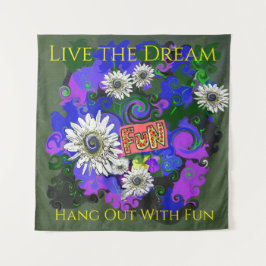 Tenture Amusant Couleur Vif Frais Heureux