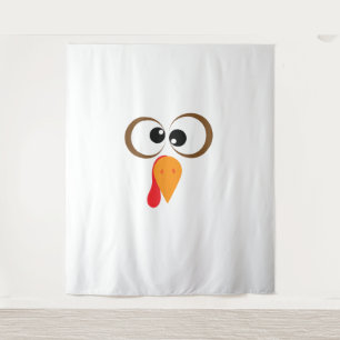 Tenture Amusante Famille Turquie Thanksgiving Turquie Face