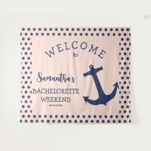 Tenture Ancre nautique pointillé Bachelorette Party Contex