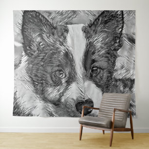 Tenture AnimalArtBW_Dog_016