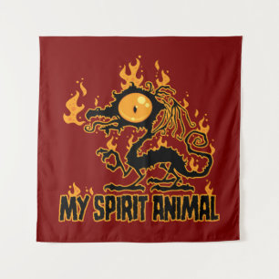 Tenture Animalier Esprit Dragon Croustillant et Fougueux