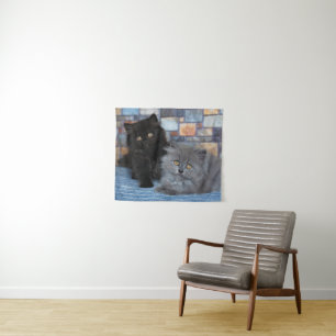 Tenture Animaux de bébés cutest   Chatons persans sur couv