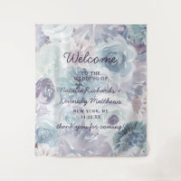 Annabelle Vintage Fleurs Bleues Mariage Bienvenue