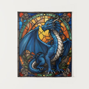 Tenture Année du dragon bleu 2024