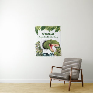 Tenture Anniversaire de dinosaure 3D