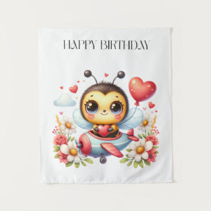 Tenture Anniversaire de Pilote Abeille