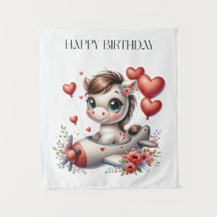 Tenture Anniversaire de Pony Pilot