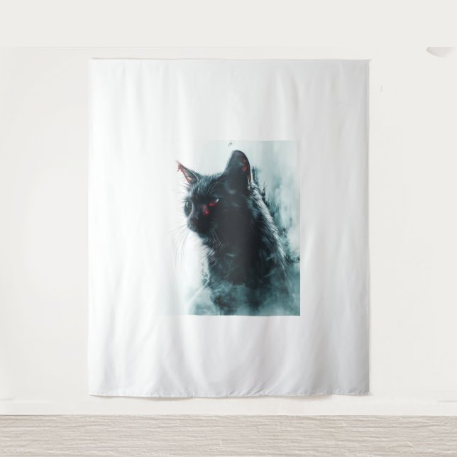 Tenture Apocalypse de chat Zombie (Devant)