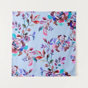 Tenture Aquarelle botanique sans couture motif. Main dessi