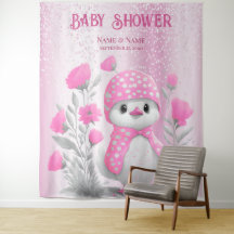 Aquarelle Canard rose Floral fond