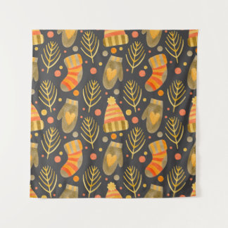 Tenture Aquarelle couleur douce motif nouvelle année, joye