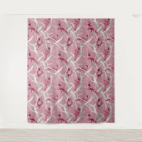 Aquarelle Gris Et Rose Cardinal Birds Motif