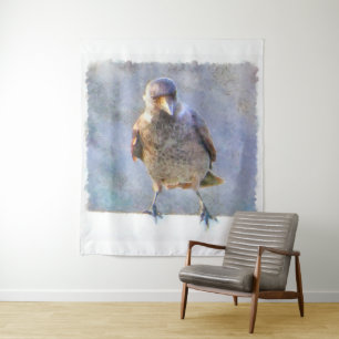 Tenture Aquarelle Jackdaw