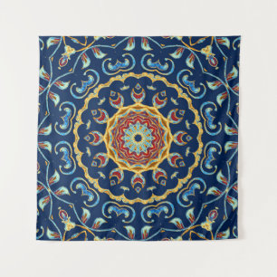 Tenture Aquarelle orientale moquette Mandala florale