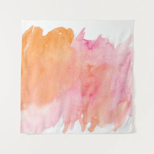 Tenture Aquarelle texture rose orange