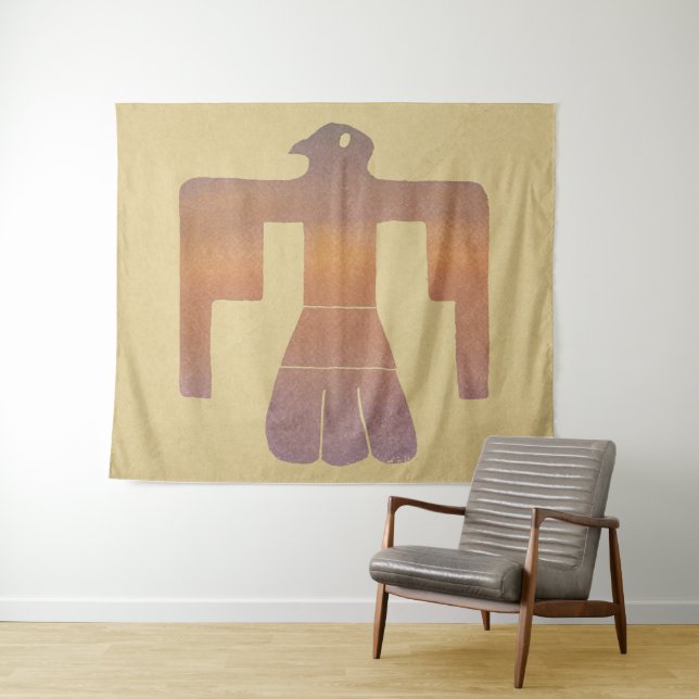 Tenture Aquarelle Thunderbird (En situation (horizontale))