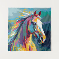 Aquarelles Illustration de la tête de cheval