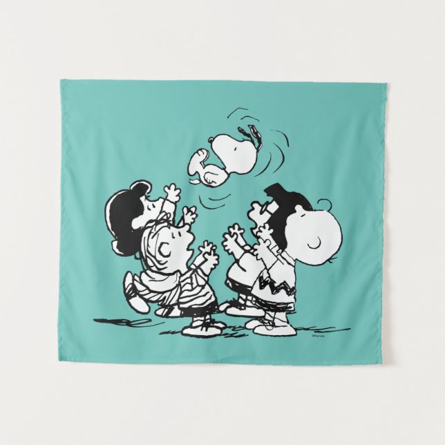 Tenture Arachides Gang Lifting Snoopy (Devant (Horizontal))
