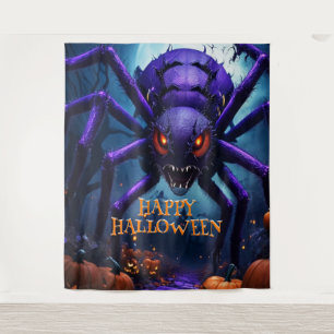 Tenture Araignée Monster Halloween fond