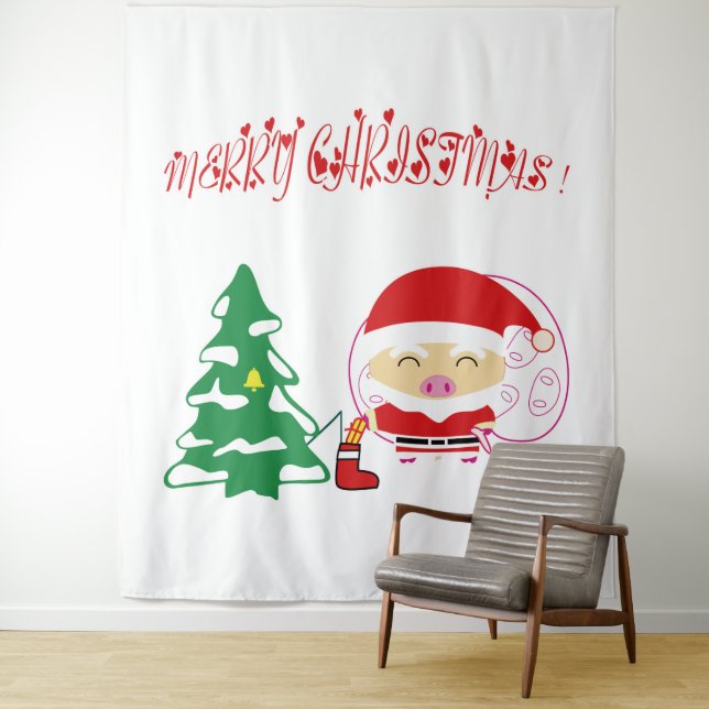Tenture Arbre de Noël (En situation)