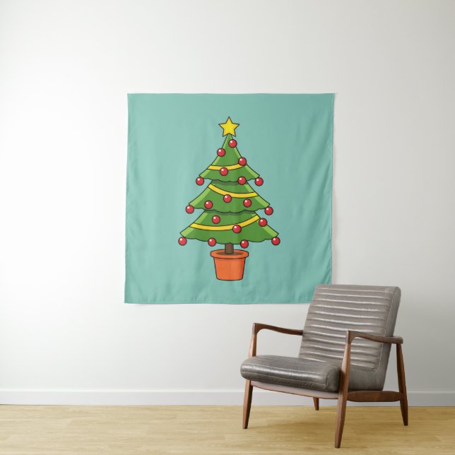 Tenture Arbre de Noël (En situation)